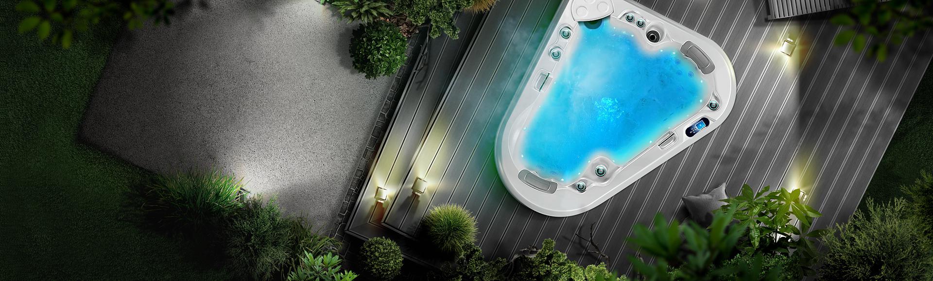 Hot tub outdoor Manta, Canadian Spa