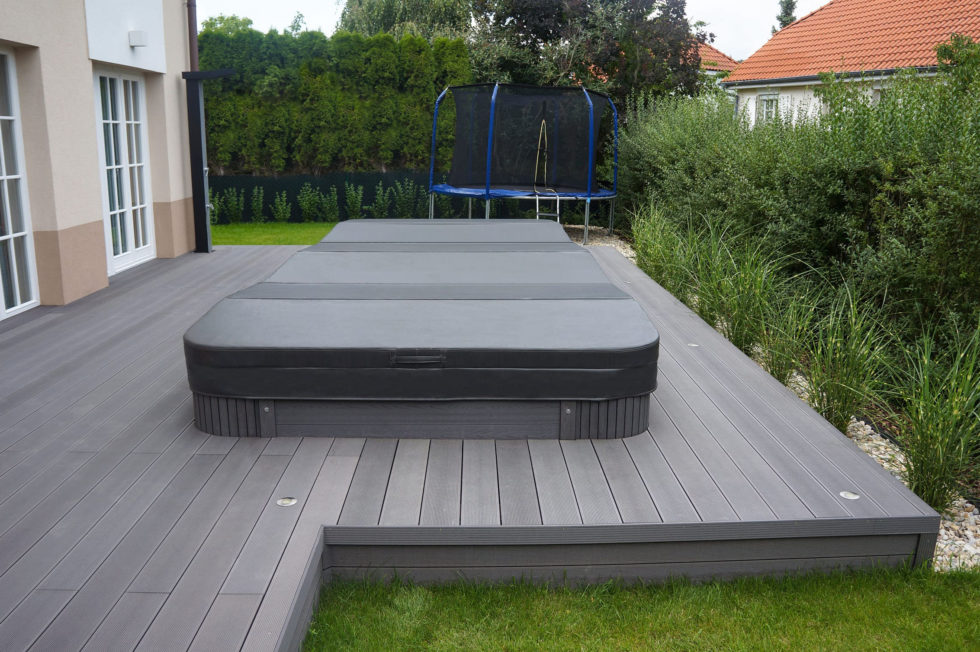 Family SWIM SPA with counterflow for fitness swimming even relaxation of the whole family offered right in your house.