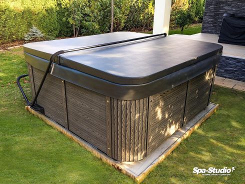 Delphina New - family whirlpool by Canadian Spa International® outdoor jacuzzi in the garden