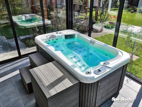 Displayed luxurious whirlpools and SWIM SPA for private as well as commercial areas can be seen in the stores SPA-Studio® in Czechia as well as Slovakia.