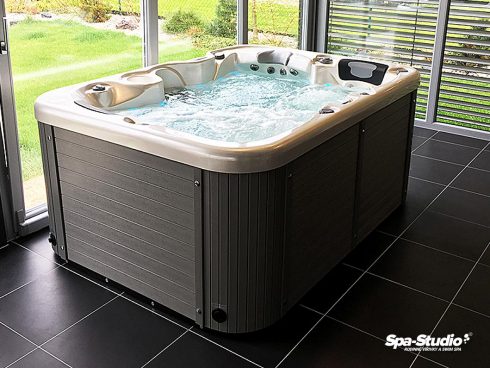 Roofed whirlpool brings an advantage of year-round use of your home SPA as well as provides relaxation and well-being for all your family members every day.