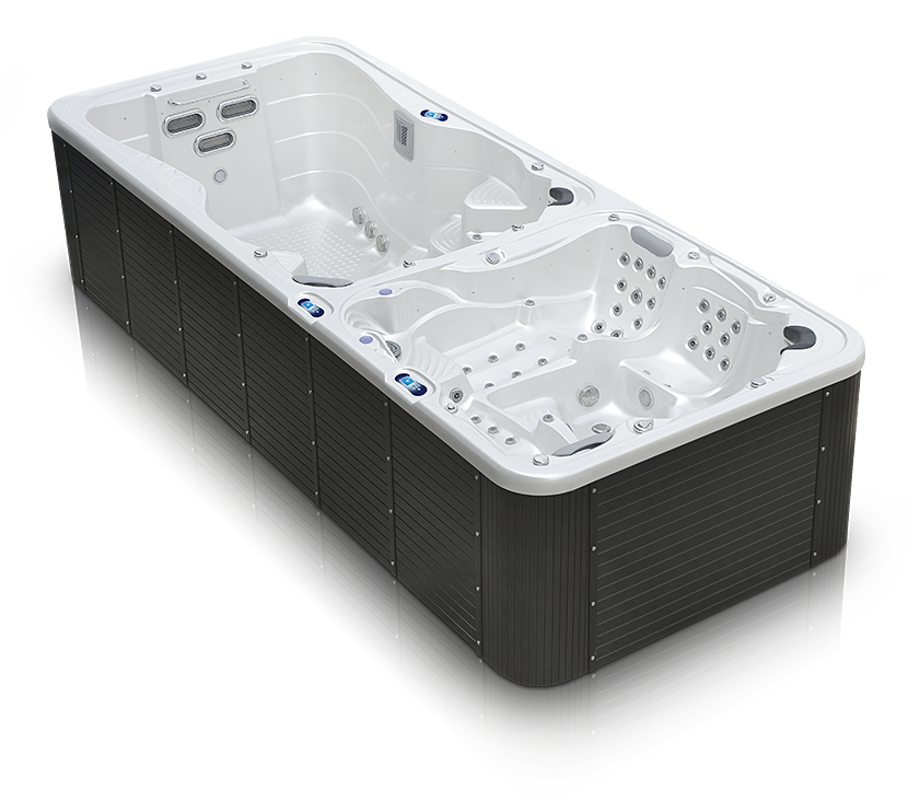 Whirlpool + swim spa Nautilus XXXL Canadian Spa International® - Outdoor hot tubs and swim spa – Spa Studio