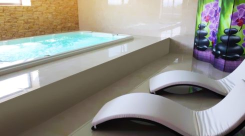 SWIM SPA by SPA-Studio® is a specific model of the swimming pool with counterflow combined with a whirlpool part, so any family member can find the right place there.